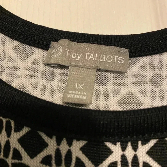 Talbots Black/White Maxi Dress - Picture 3 of 5